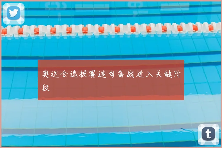 奥运会选拔赛造句备战进入关键阶段